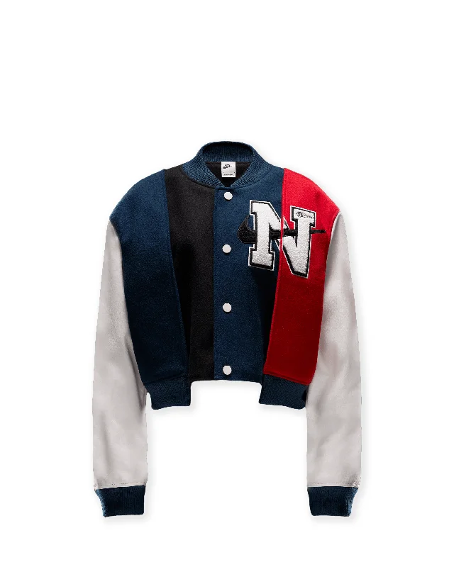 Pocketed JacketsWomens Yoon Varsity Jacket - Black / Armory Navy / Phantom / White