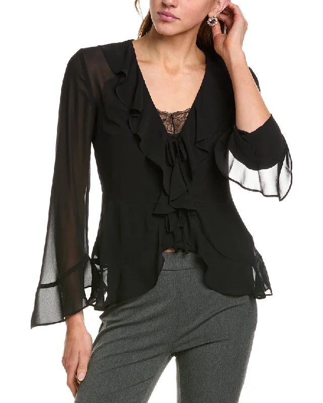 BCBGMAXAZRIA Ruffle BlouseRunning Shirts