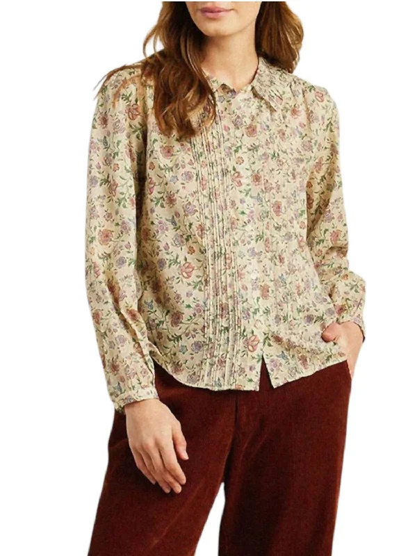 Alise Blouse In Herbarium PrintPocket Shirts