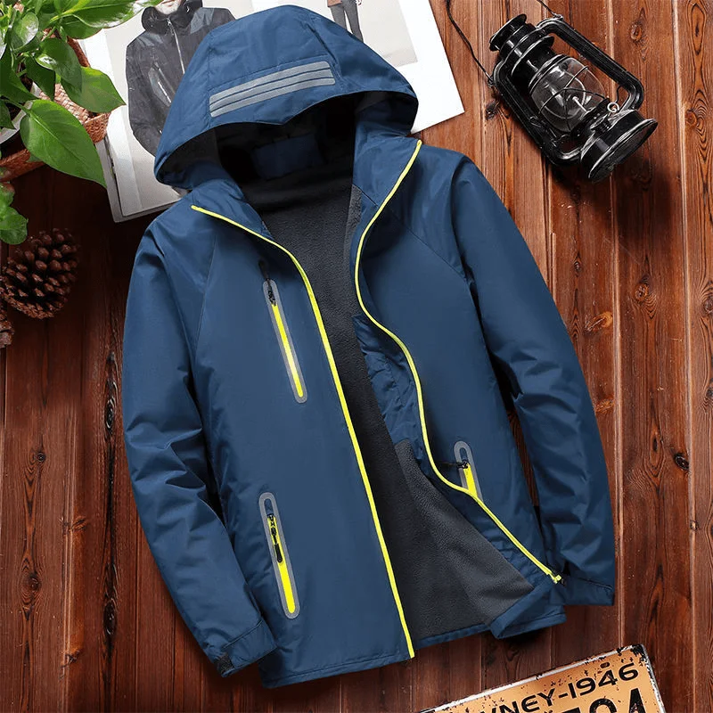 High-Fashion JacketsMen'S Loose Large Size Cotton-Padded Jacket Warm Hiking Jacket