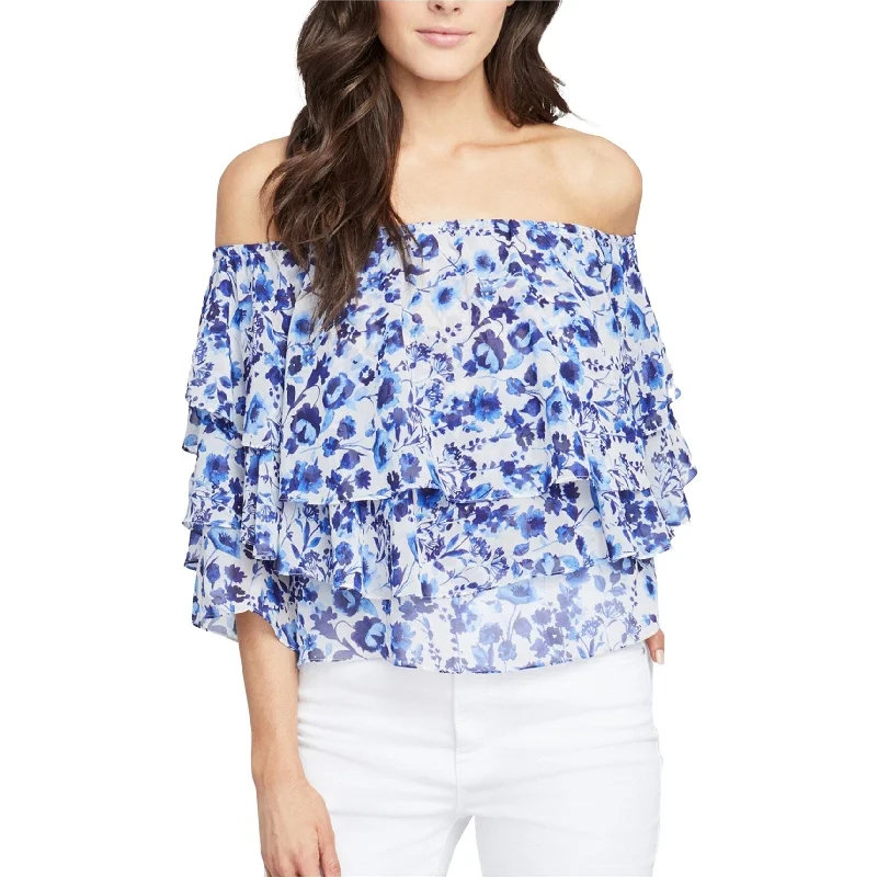 Rachel Roy Womens Tiered Ruffled BlouseDesigner Shirts