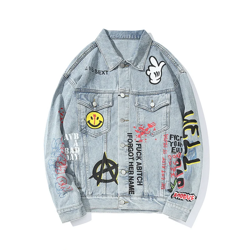 Performance JacketsGraffiti Loose All-Match Jacket