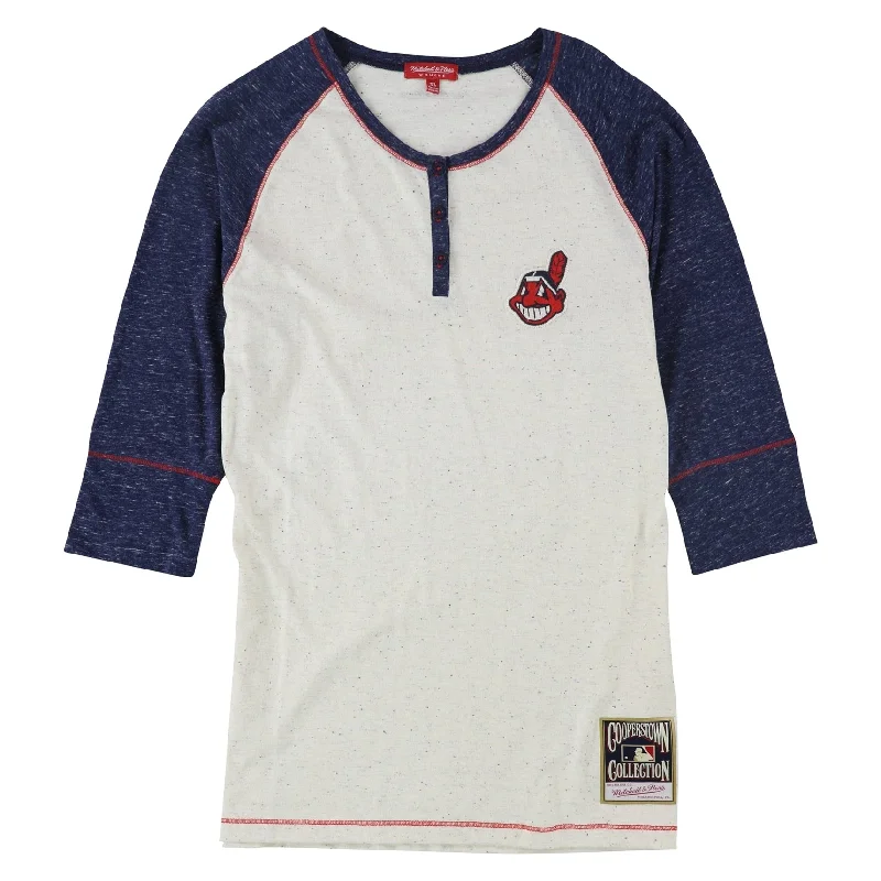 Mitchell & Ness Womens Mlb Team Patch Henley ShirtLuxury Shirts