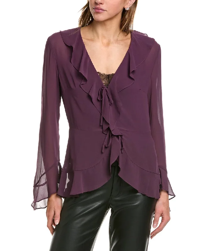 BCBGMAXAZRIA Ruffle BlouseLuxury Shirts