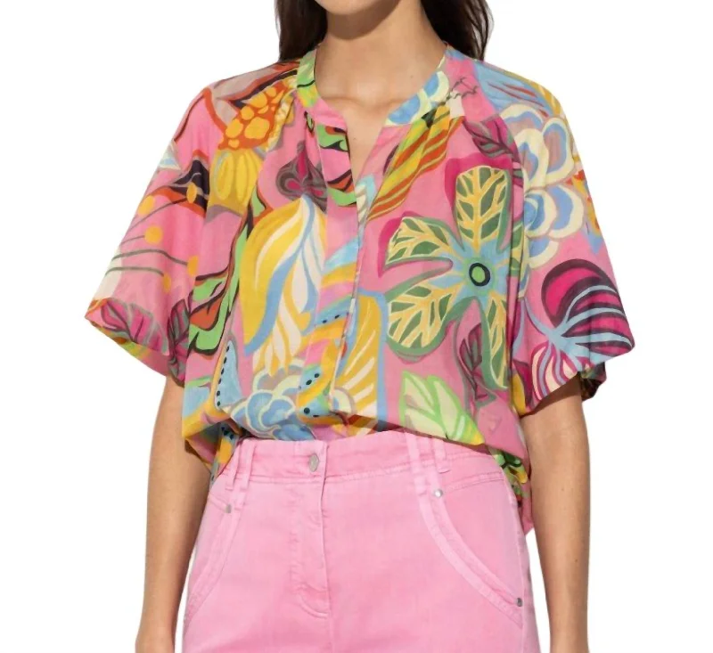 Carribean Blouse In PinkmultHemp Shirts