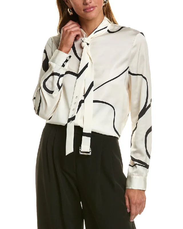 BCBGMAXAZRIA Printed BlouseGym Shirts