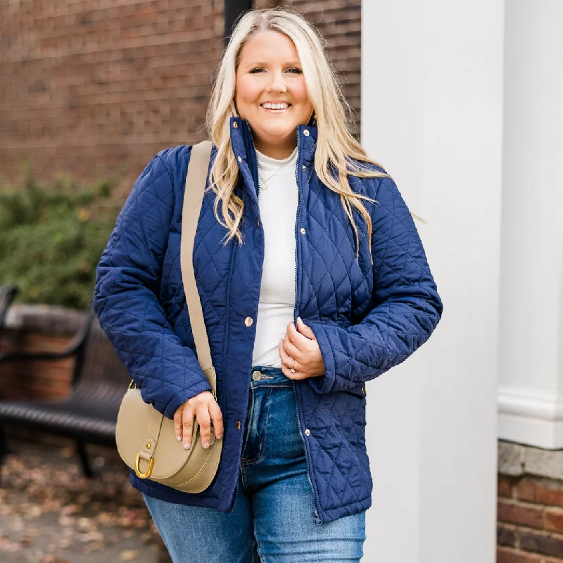 Ruffled JacketsMajestic Motion Jacket, Navy