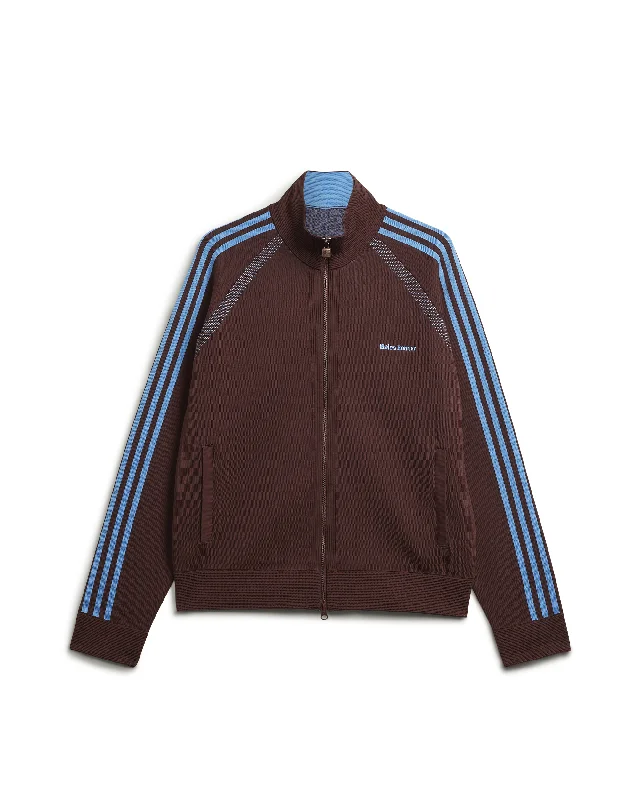 Layered JacketsWales Bonner Embroided Logo Track Jacket - Mystery Brown