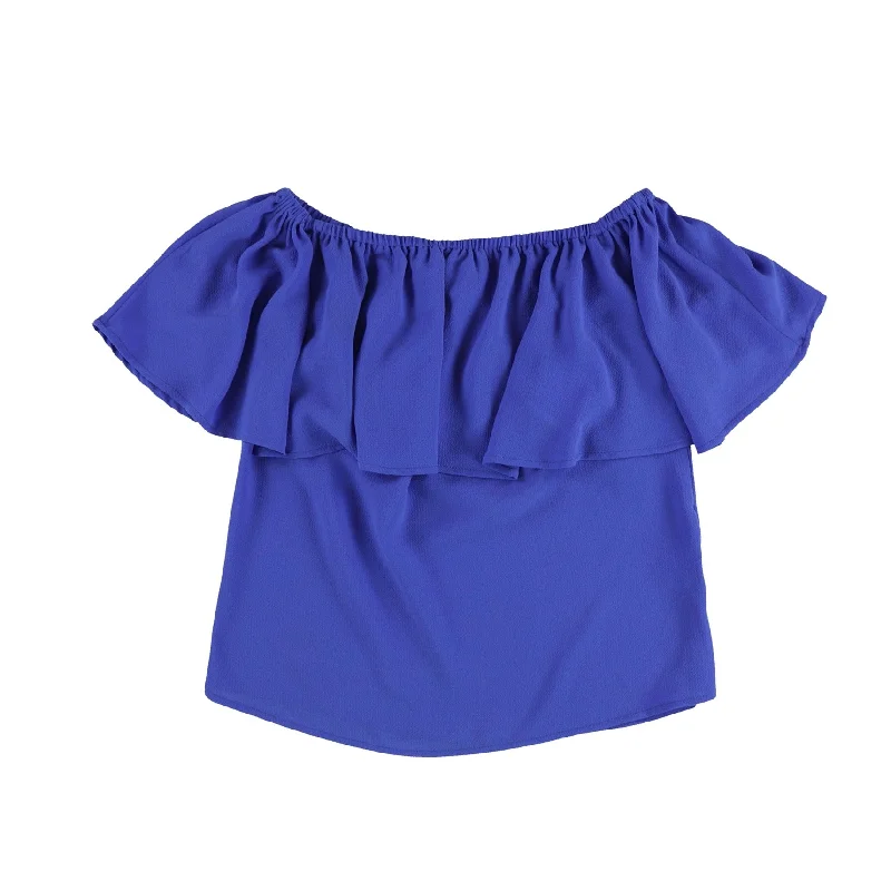 Bar Iii Womens Ruffled Off The Shoulder BlouseFormal Shirts