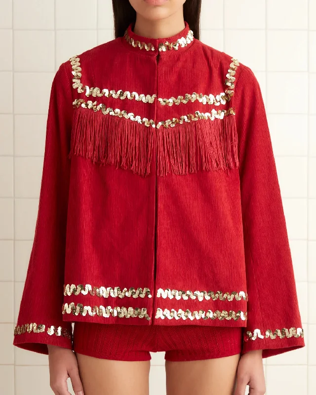 Lace-Up JacketsBode - Bandstand Fringe Jacket