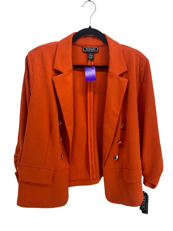 Punk JacketsNY Collection Women Size 2X Orange CD Tops Jacket