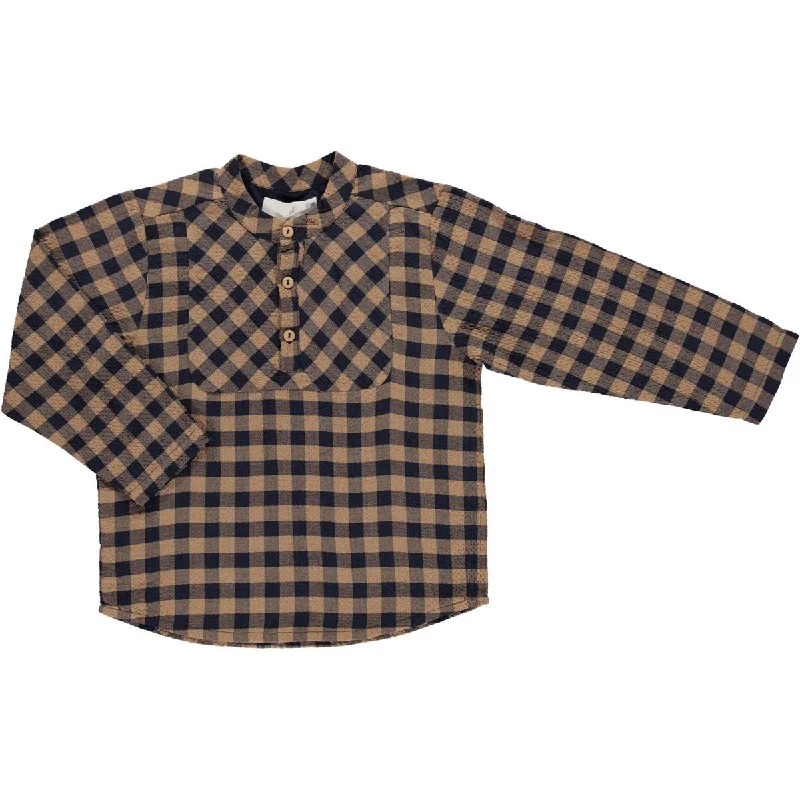 Jean Shirt Navy - Gingham - FINAL SALECultural Shirts