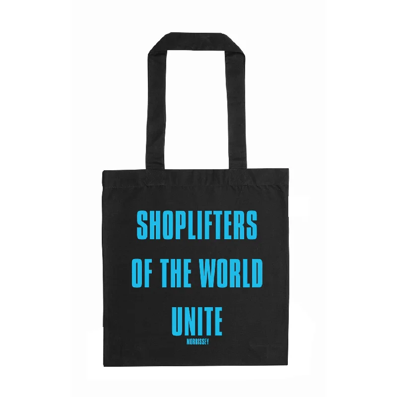 Leather-Paneled T-ShirtsShoplifters Black Tote Bag Blue