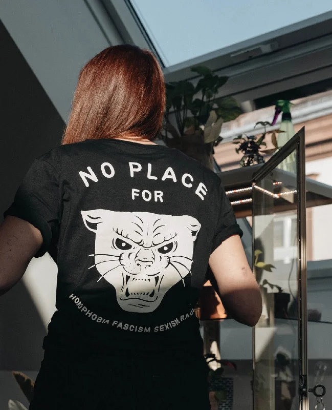 Distressed T-ShirtsNo Place Black