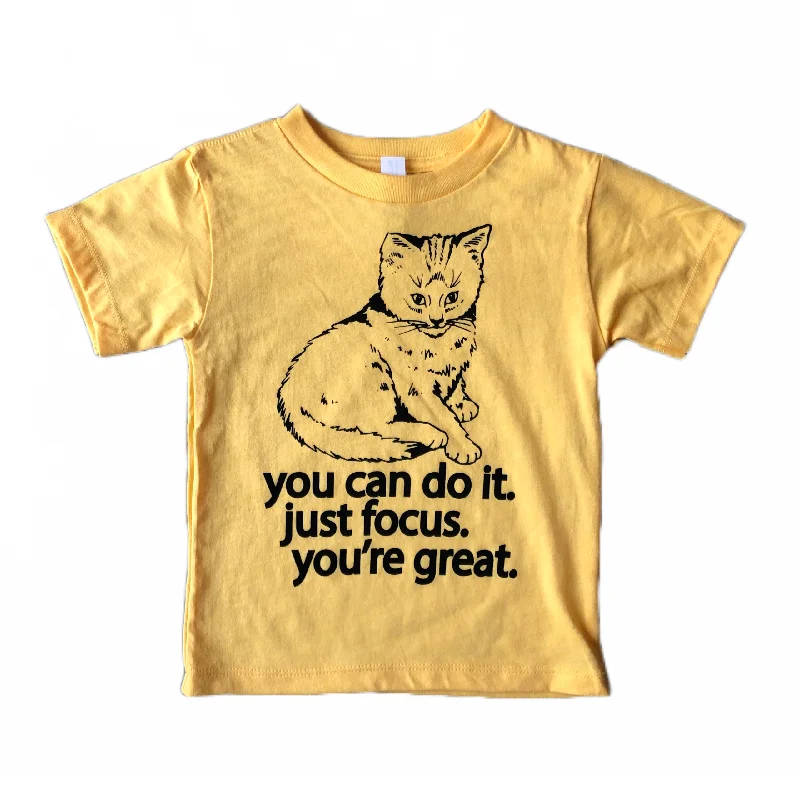 Metallic T-ShirtsFocus Cat Youth T-shirt - Banana