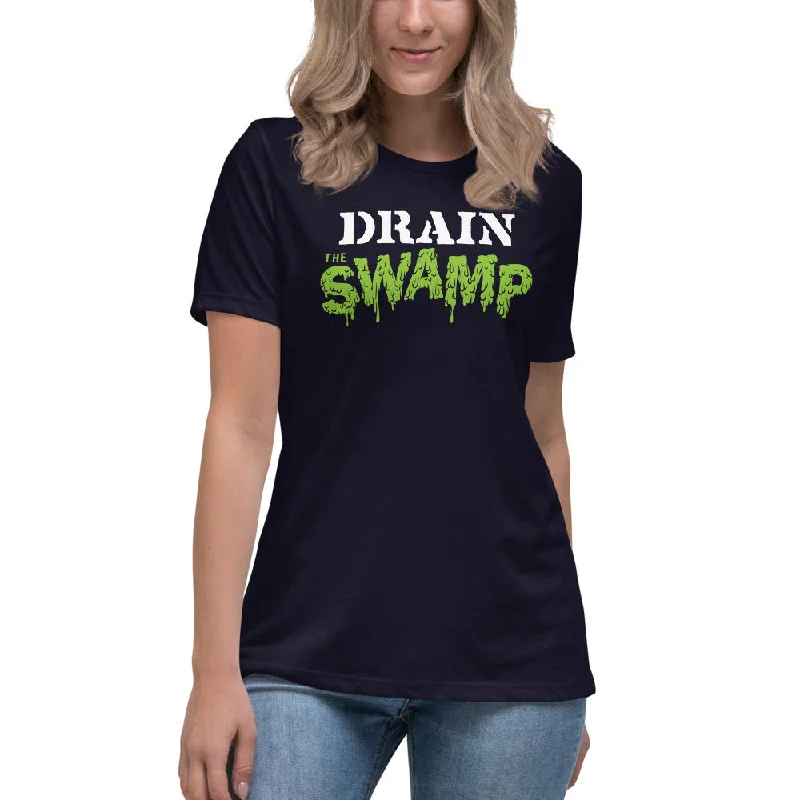 Travel T-ShirtsDrain the Swamp Women's Relaxed T-Shirt