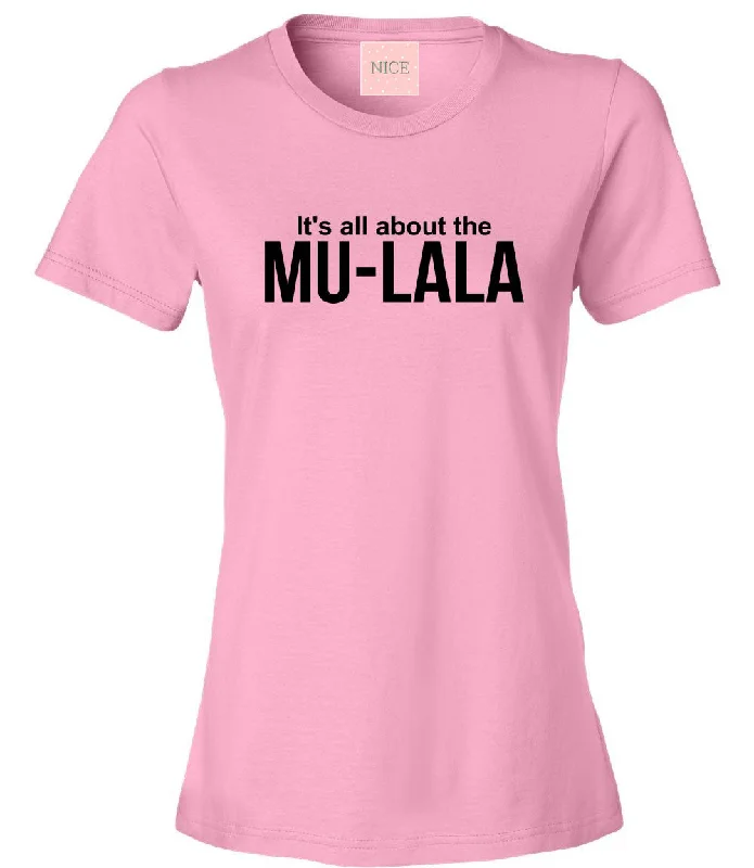 Compression T-ShirtsVery Nice Mu-LaLa Riri Boyfriend Womens T-Shirt Tee Pink