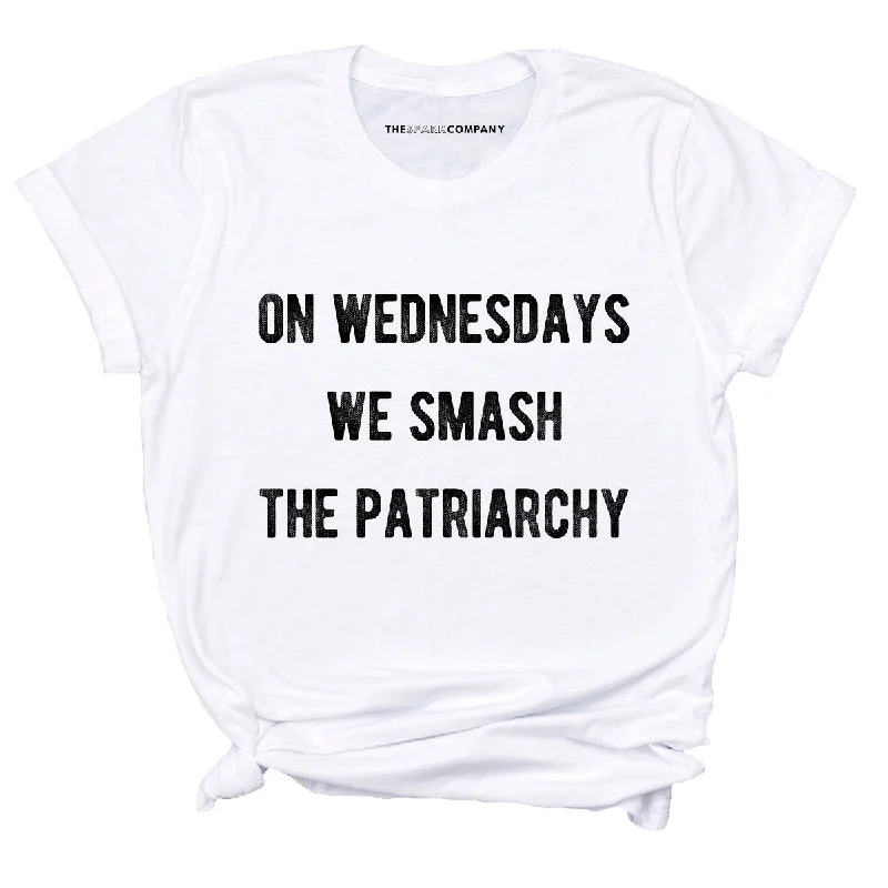 Metallic T-ShirtsOn Wednesdays We Smash The Patriarchy Feminist T-Shirt