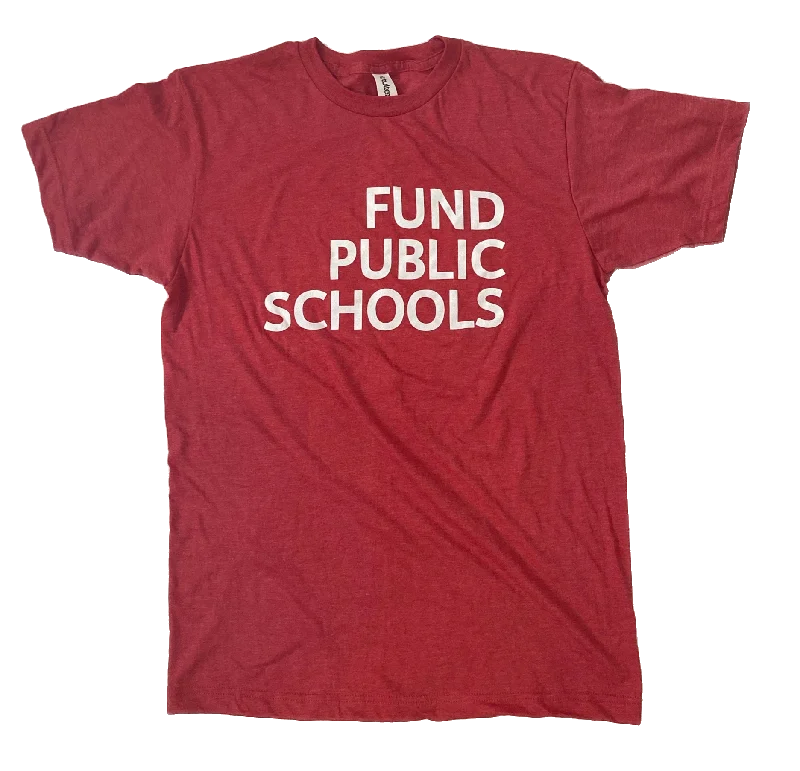 Zippered T-ShirtsFund Public Schools T-shirt - Red