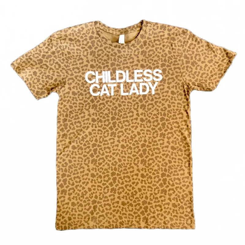 Performance T-ShirtsChildless Cat Lady T-shirt - Leopard