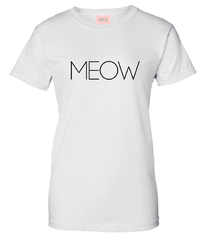 Hooded T-ShirtsVery Nice Meow Cats Kittens Kitty Womens T-Shirt Tee White