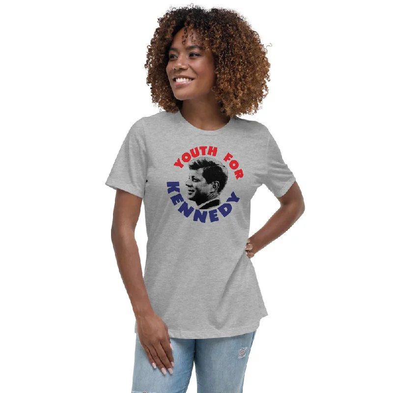 Luxury T-ShirtsYouth For Kennedy Retro Campaign Women's Relaxed T-Shirt