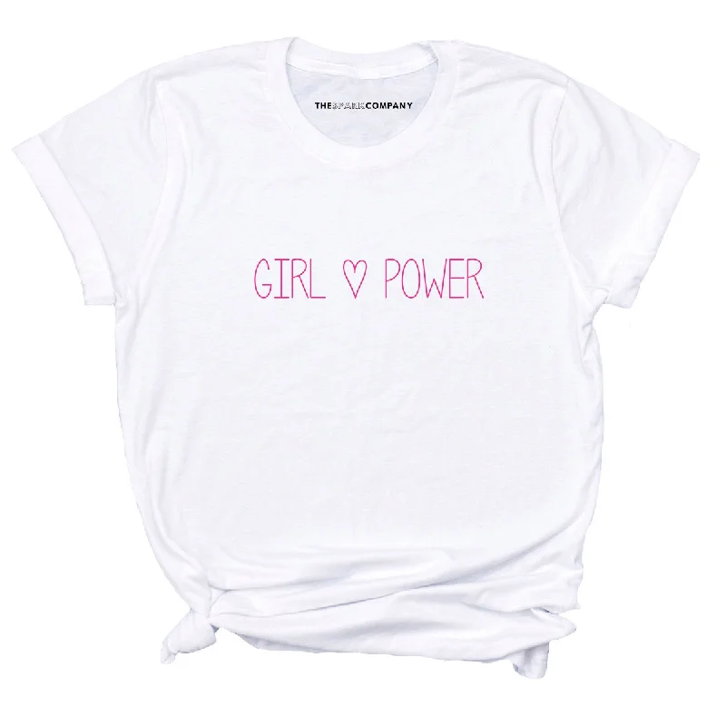 Plush T-ShirtsGirl Power Pink Feminist T-Shirt