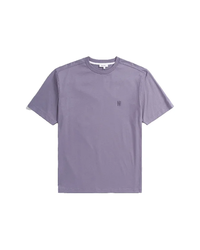 Longline T-ShirtsJohannes Organic N Logo T-shirt - Dusk Purple