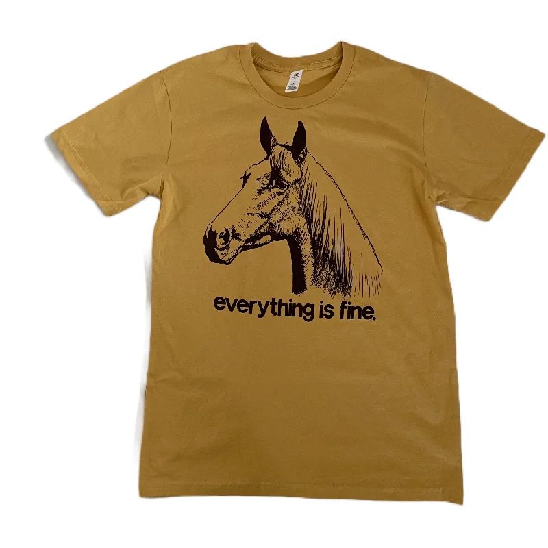 Designer T-ShirtsYellow Horse T-shirt