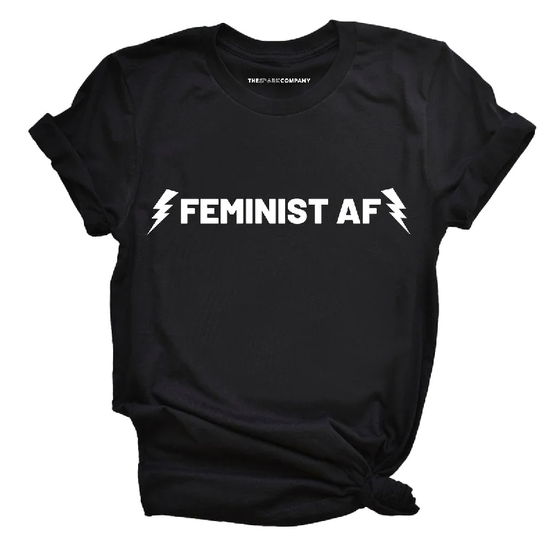 Athletic T-ShirtsFeminist AF Lightning Feminist T-Shirt