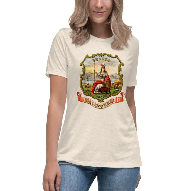 Fitted T-ShirtsEureka California State Seal Women's Relaxed T-Shirt