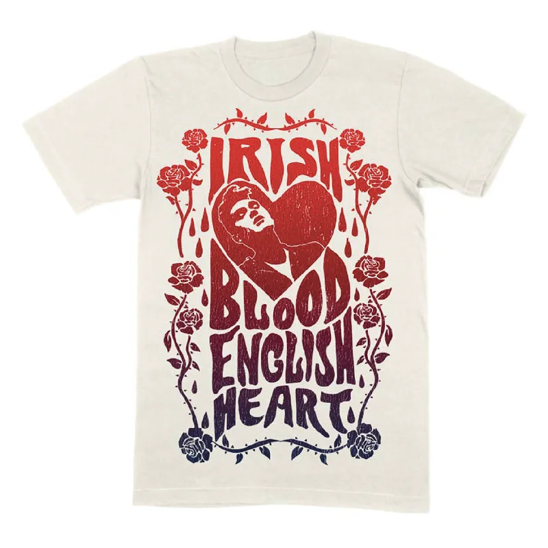 Boat Neck T-ShirtsIrish Blood Heart Natural T-Shirt