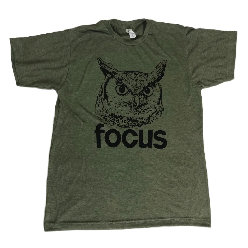 Running T-ShirtsFocus Owl T-Shirt - Army Owl