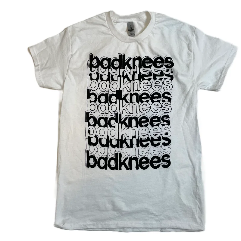 Hip-Hop T-Shirtsbadknees LINES T-shirt - Black + White