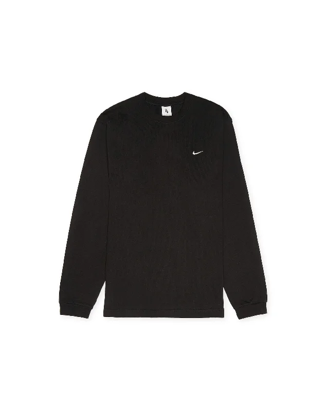 Mesh T-ShirtsSolo Swoosh L/S T-Shirt - Black / White