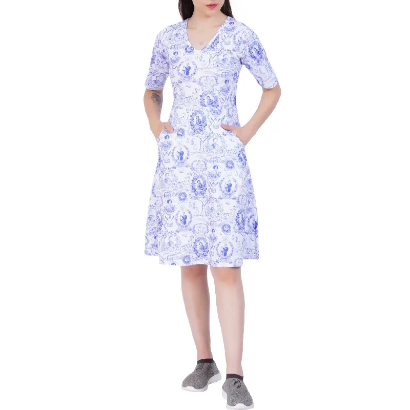 Women In Science A-Line Dress (With Waist Seam)Formal Dress