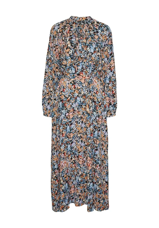 Vero Moda Ginny Floral Maxi Dress, BlackPrinted Dress