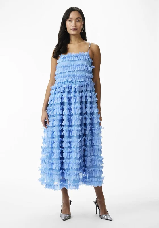 Y.A.S Esti Flutter Tulle Midi Dress, Alaskan BlueTutu Dress