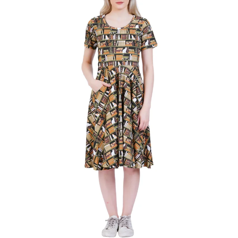 Cat-A-Log of Feline Fiction Twirl DressUtility Dress