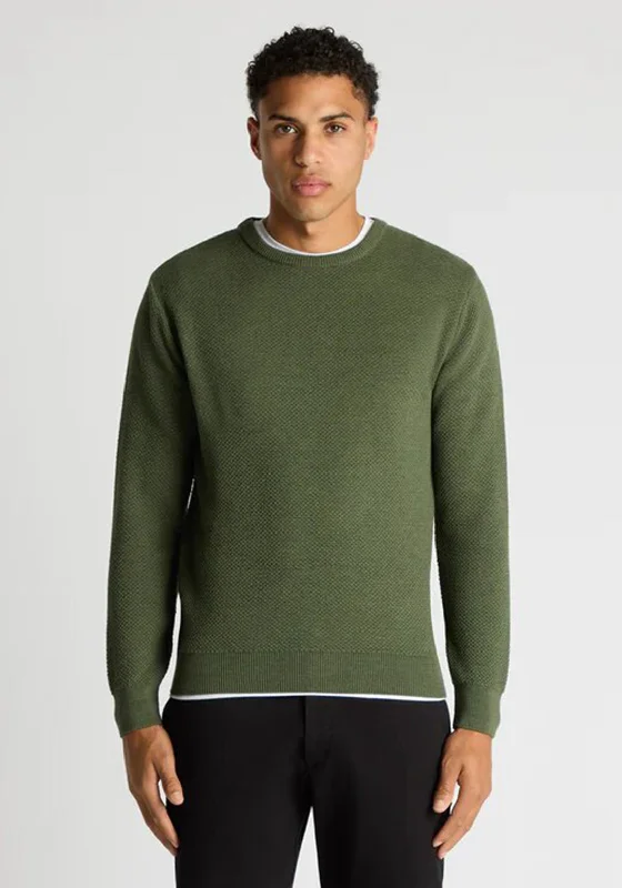 Remus Uomo Tapered Fit Merino Wool Blend Sweater, GreenCamping Knit Tops