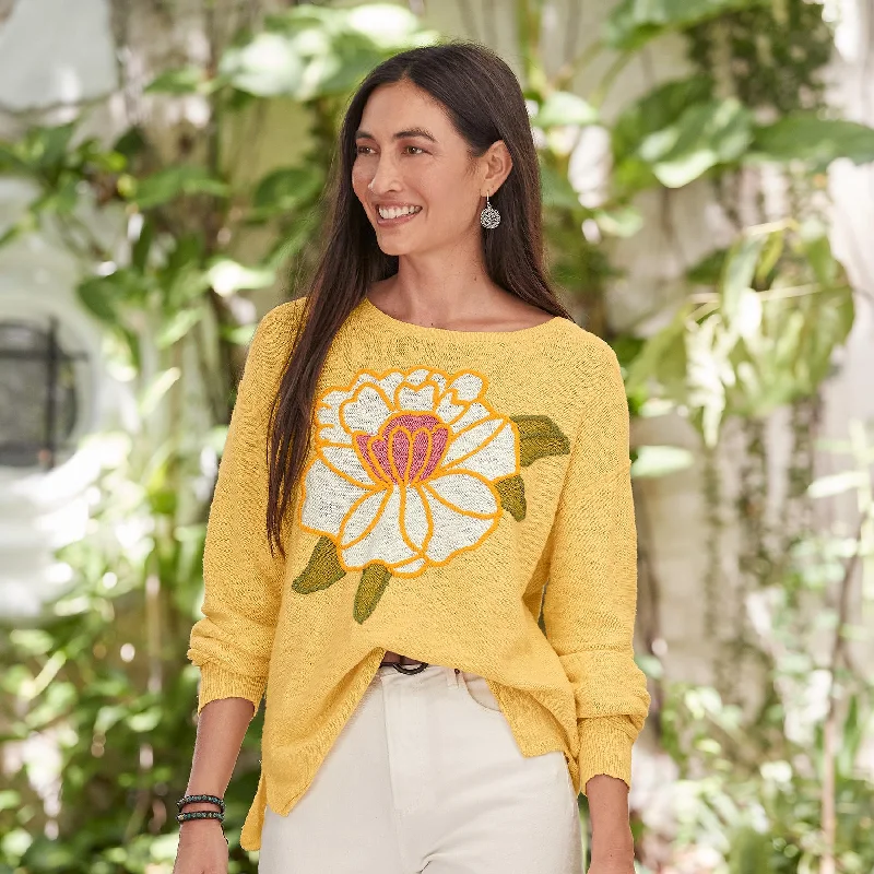 Celestial Bloom Sweater, PetiteCollege Knit Tops