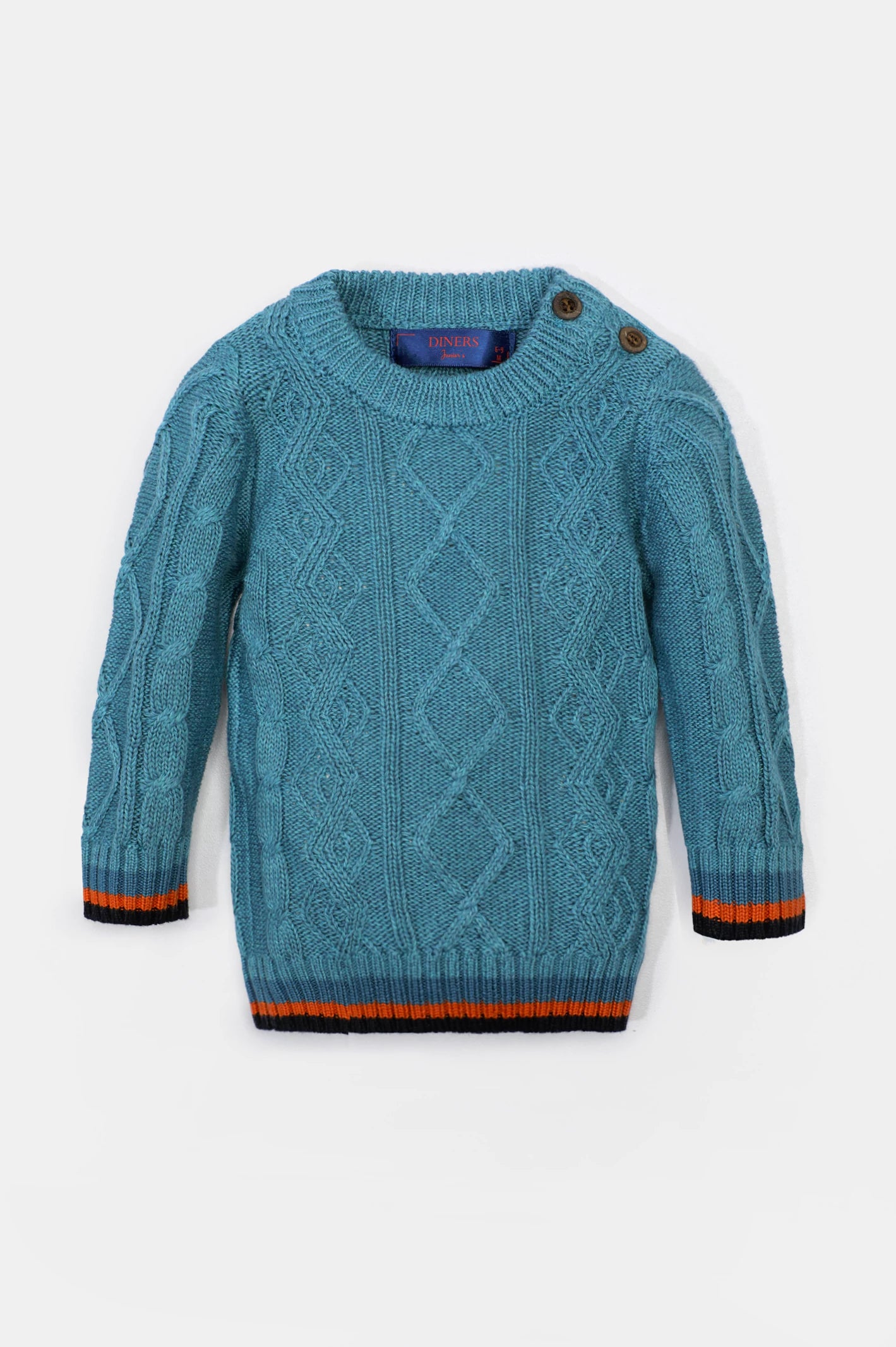 Sea Green Infant Boys SweaterCamping Knit Tops