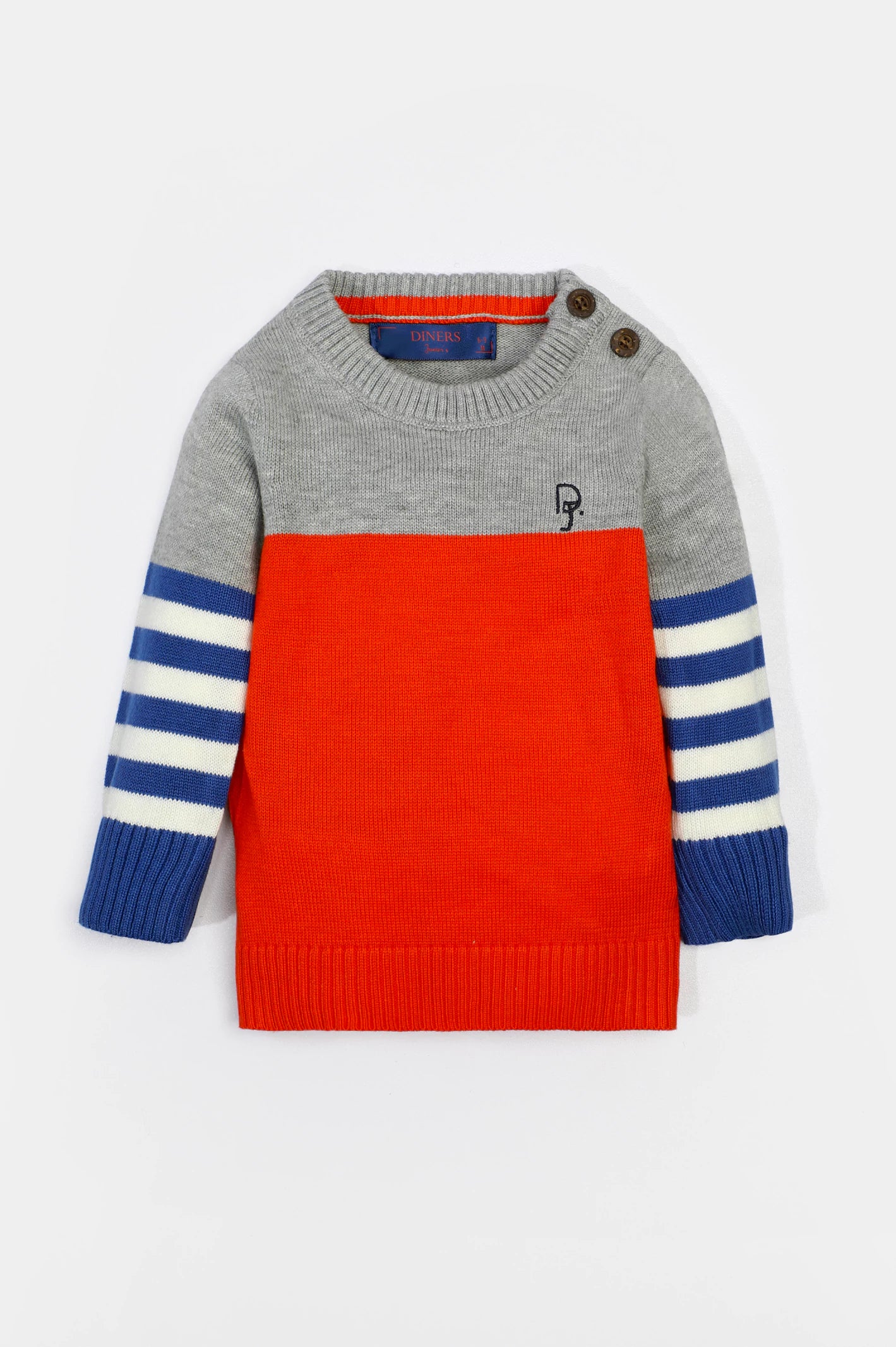 Orange Infant Boys SweaterHunting Knit Tops