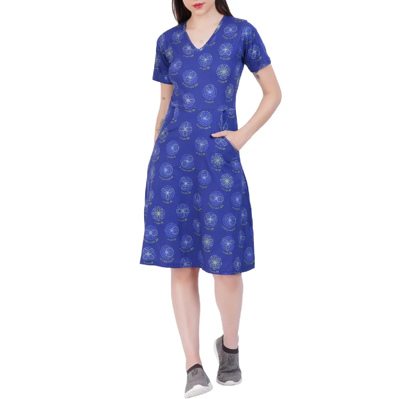 Graphs of Polar Equations A-Line Dress (With Waist Seam)Reflective Dress