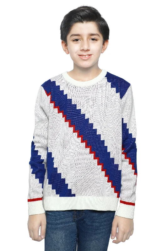 Boys Sweaters In Blue SKU: KBE-0170-BLUEWinter Knit Tops