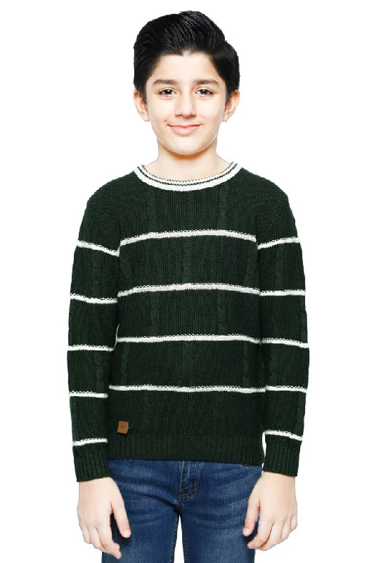 Boys Sweaters In Blue SKU: KBE-0159-GREENAlpaca Knit Tops