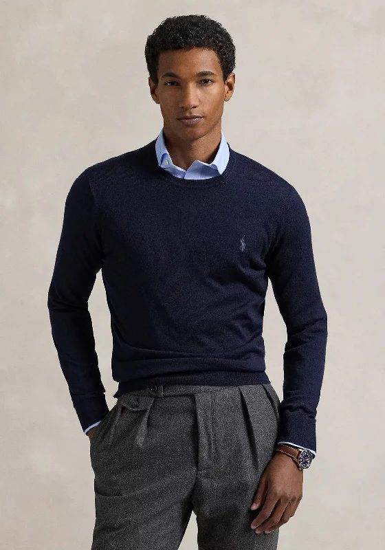 Ralph Lauren Crew Neck Sweater, NavySkateboard Knit Tops