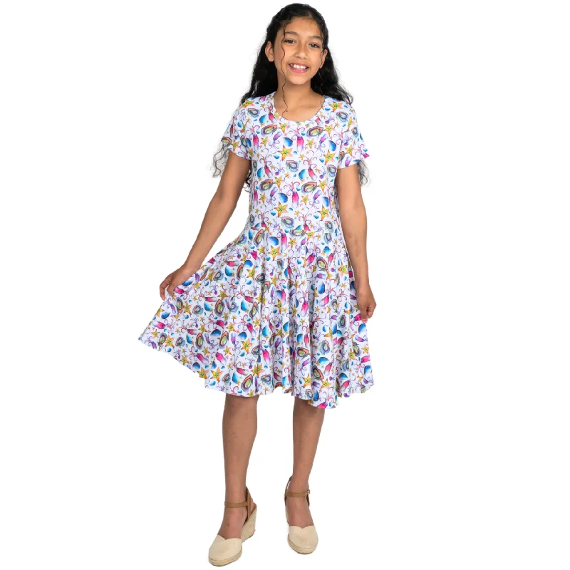 Sea Life Kids Twirl DressThermal Dress