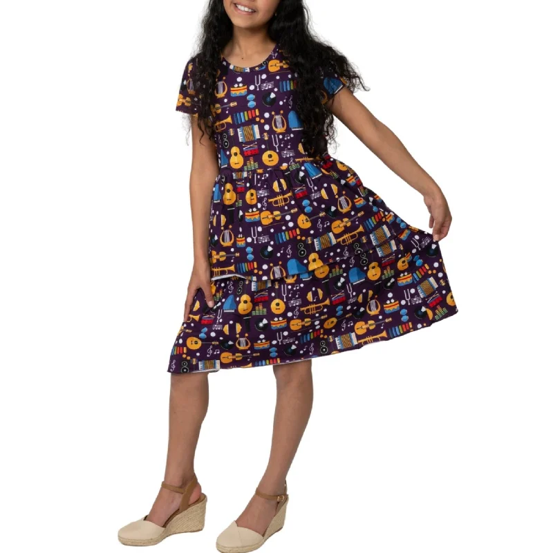 Music Fun Kids Layered Dress [FINAL SALE]Mini Dress