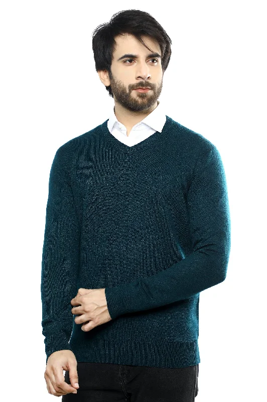 Gents Sweater SKU: SA608-GREENDesigner Knit Tops